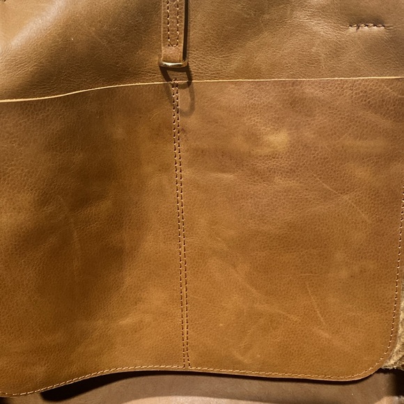 GASPY “Tracy” Large Tan (Burnt Caramel) Snakeskin Embossed Leather - Picture 13 of 16